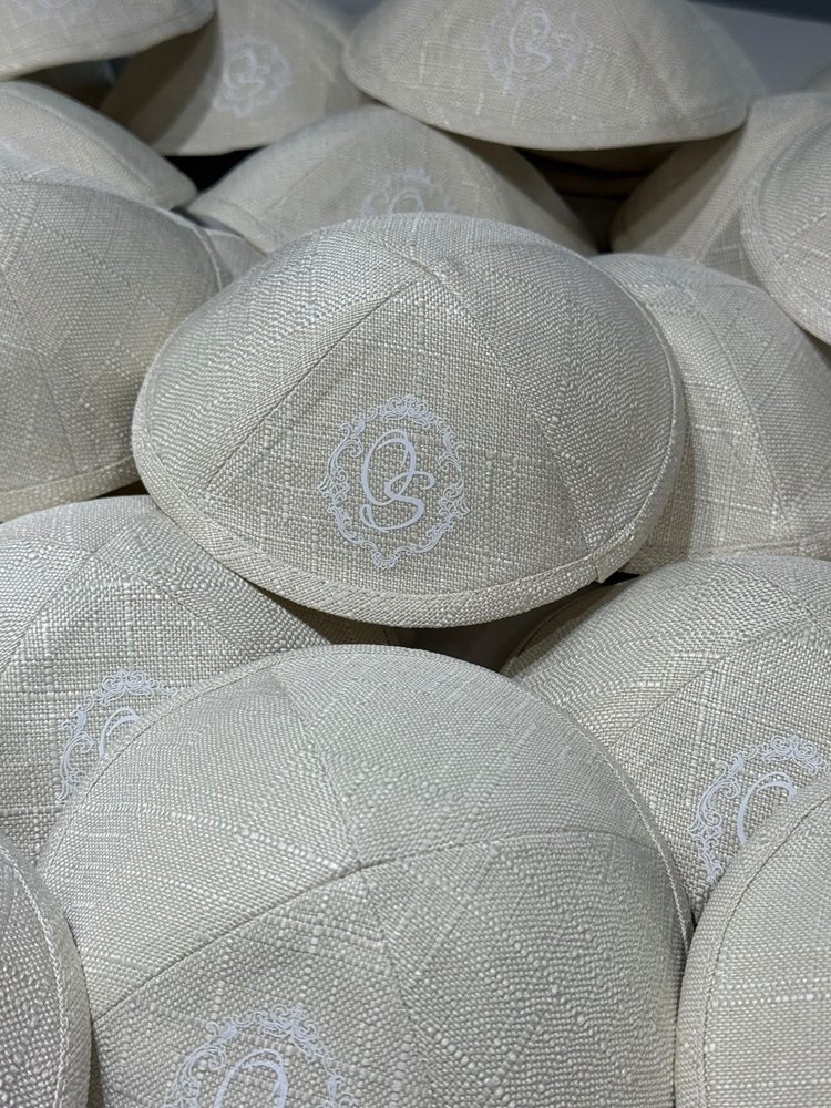 כיפות מפשתן עם הדפסה